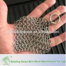 2015 Hot Sale Stainless Steel Mail Chain para ferro fundido span Scrubber feito na China